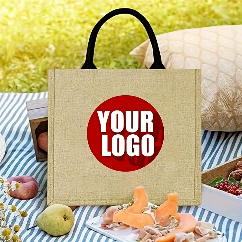 Women Bags Jute - Custom Jute Tote Bag Personalized Large
