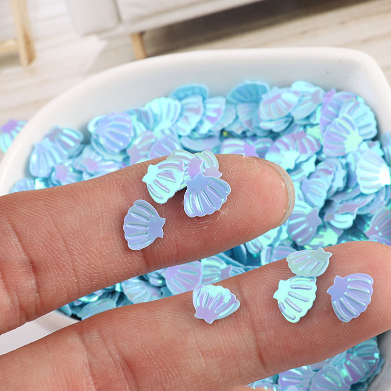 Women Bags Manufacturer - 10g/pack 7mm Sea Shell Sequins Paillettes