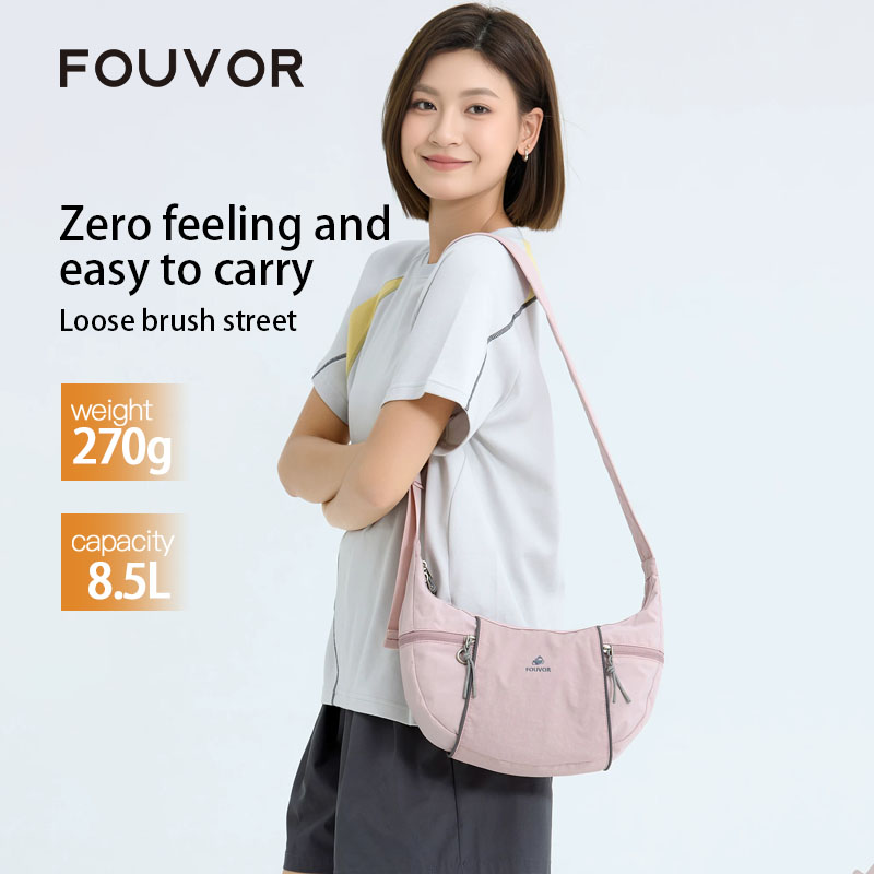 Women Bags With Laptop Compartment - Fouvor Nylon Waterproof Crossbody Bag Large