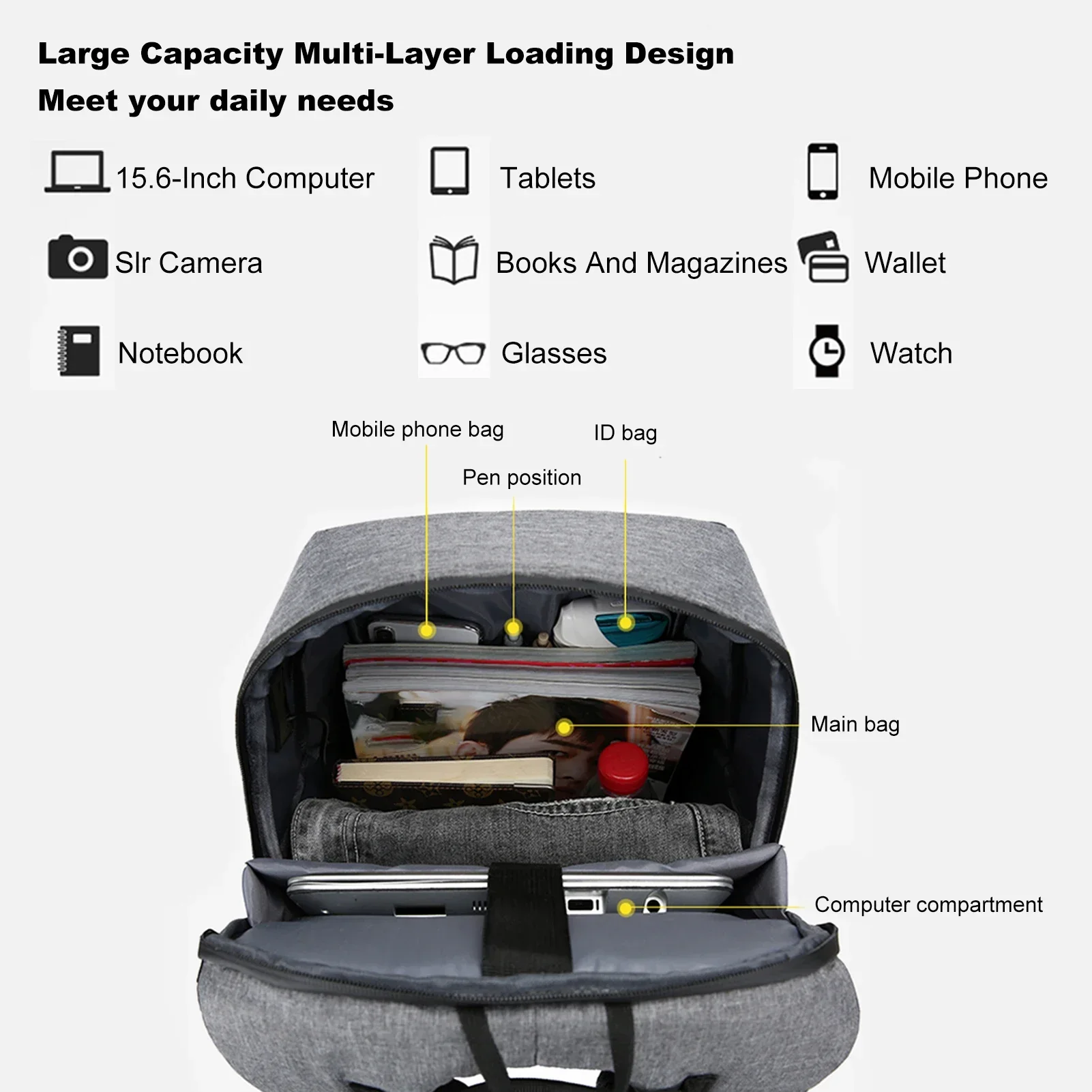 Laptop Backpack for 17 Inch La - огляд і ціна Women Bags With Laptop Compartment