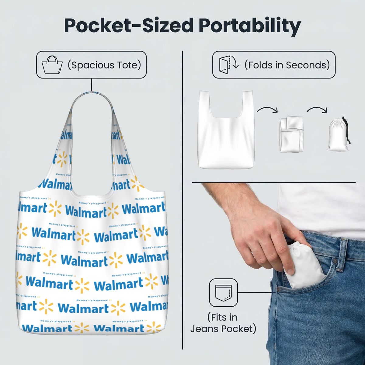 Walmart Shopping Tote Bag Canv - огляд і ціна Women Bags Walmart
