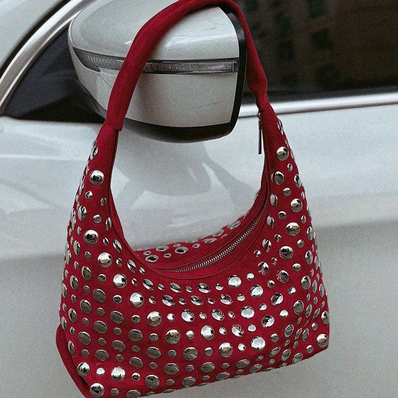 New high-end Leather Rivet Buc - огляд і ціна Women Bags High End Brands