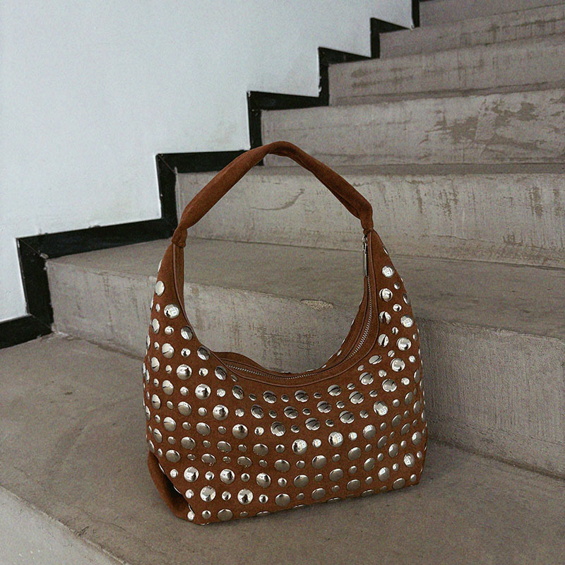 New high-end Leather Rivet Buc - огляд і ціна Women Bags High End Brands