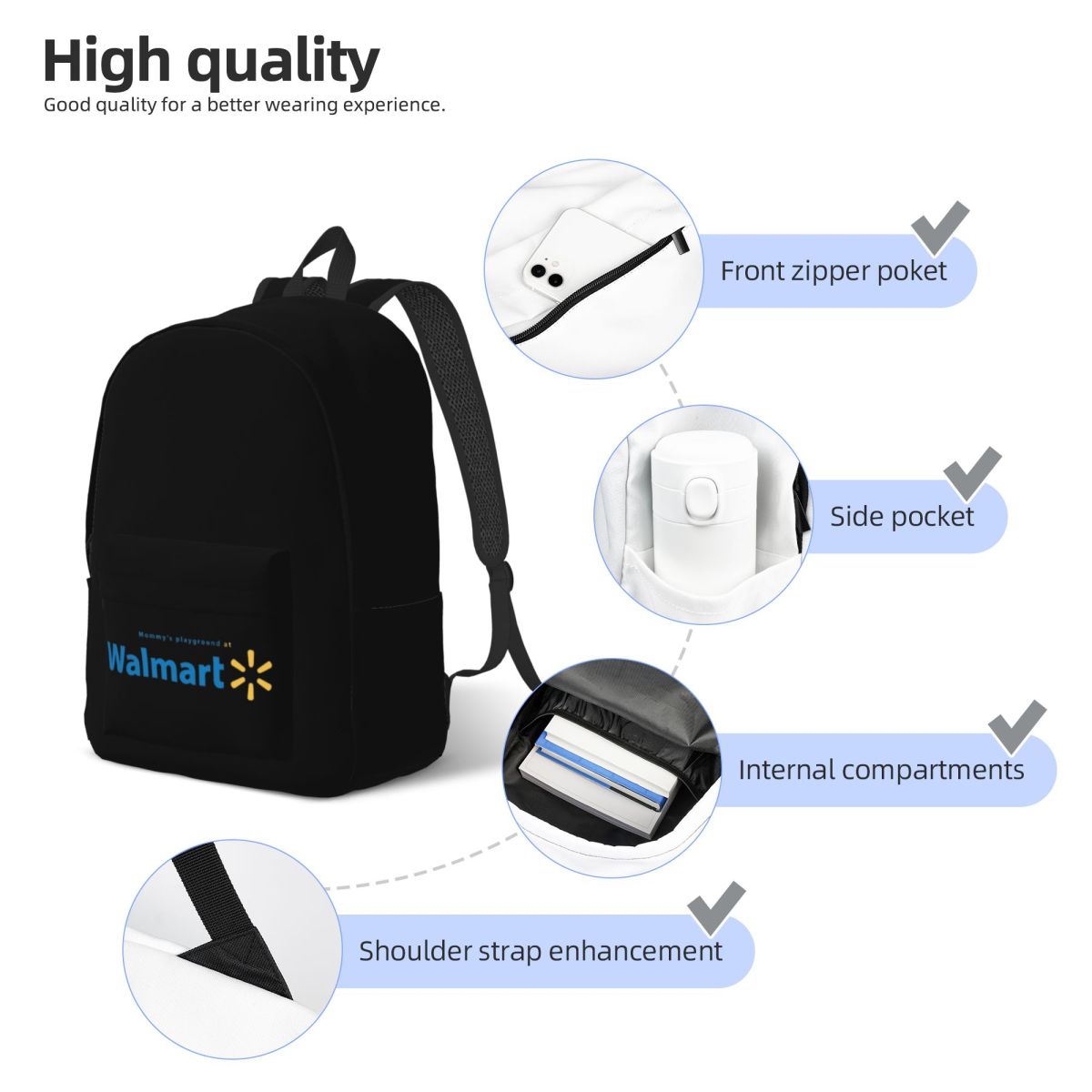Walmart Backpack Daypack Large - огляд і ціна Women Bags Walmart