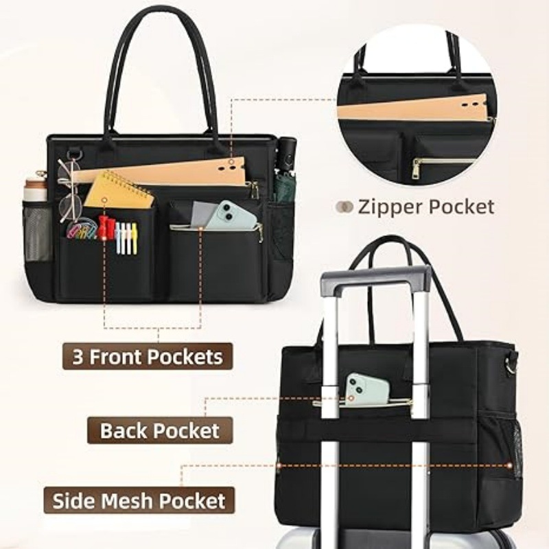 Large Capacity Work Tote for W - огляд і ціна Women Bags With Laptop Compartment