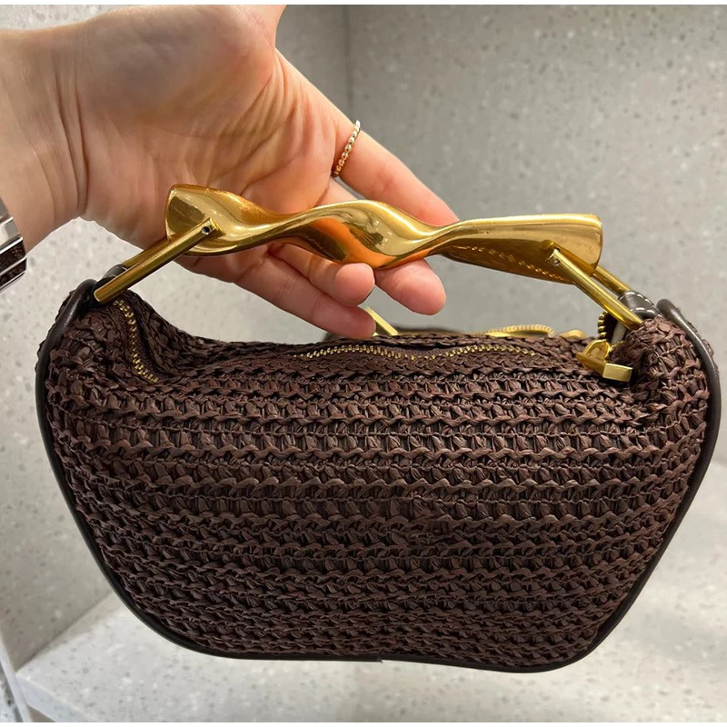 Gold Handle Brand Handwoven Ha - огляд і ціна Women Bags High End Brands