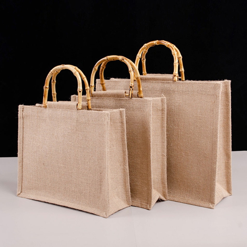 Portable Burlap Jute Shopping  - огляд і ціна Women Bags Jute