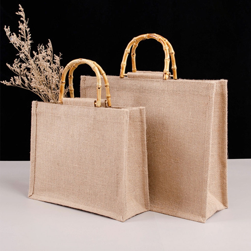 Portable Burlap Jute Shopping  - огляд і ціна Women Bags Jute
