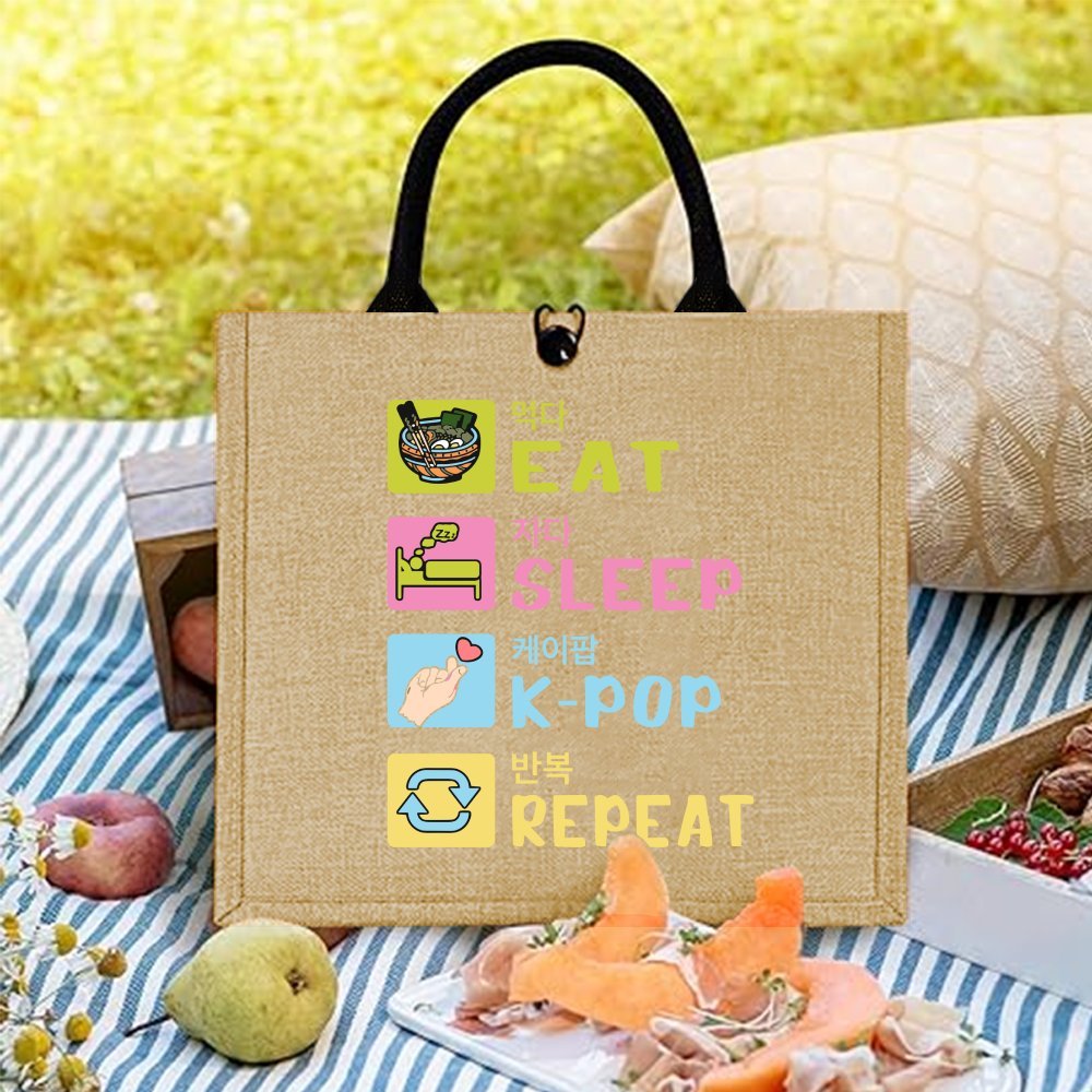 Korean Style Funny Printed Hem - огляд і ціна Women Bags Jute