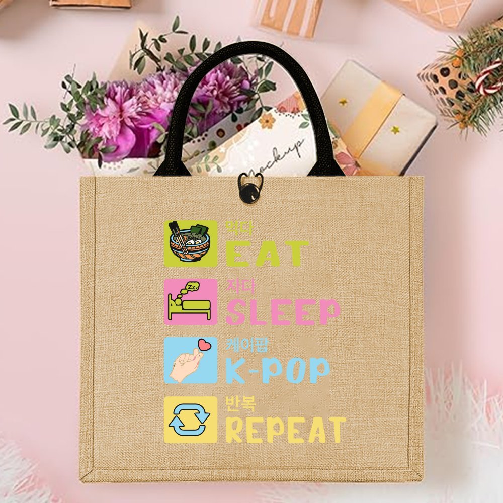 Korean Style Funny Printed Hem - огляд і ціна Women Bags Jute