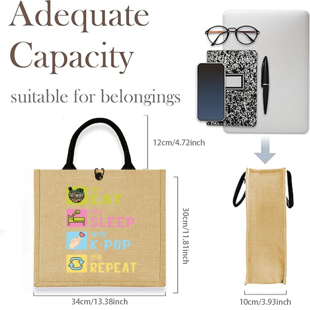 Korean Style Funny Printed Hem - огляд і ціна Women Bags Jute