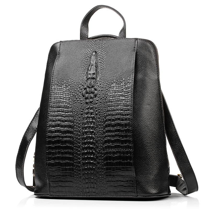 Zency Women's Crocodile Leathe - огляд і ціна Women Bags With Laptop Compartment